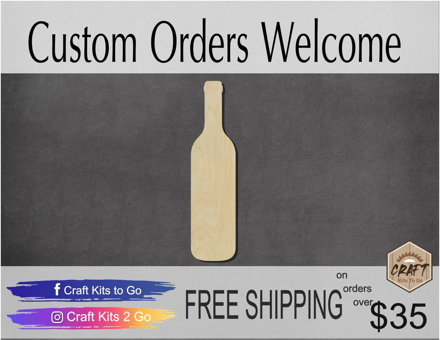 Wine Bottle Wood Cutouts DIY Paint Wine tasting ladies night #2191 - Multiple Sizes Available - Unfinished wood Cutout Shapes