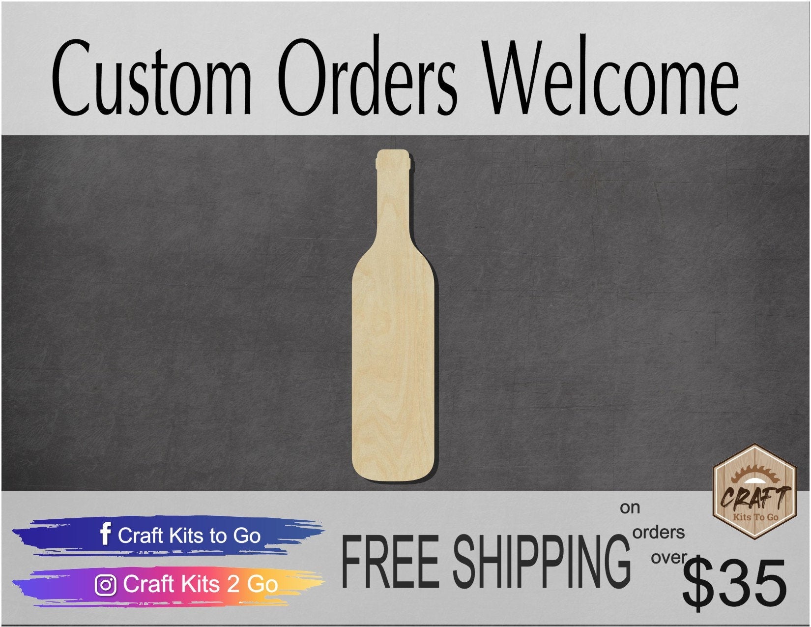 Wine Bottle Wood Cutouts DIY Paint Wine tasting ladies night #2191 - Multiple Sizes Available - Unfinished wood Cutout Shapes
