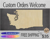 Washington State Wood Cutouts State Pride DIY Paint #2173 - Multiple Sizes Available - Unfinished wood Cutout Shapes