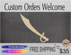 Cutlass On Guard DIY Paint kit Paint yourself #1357 - Multiple Sizes Available - Unfinished Cutout Shapes