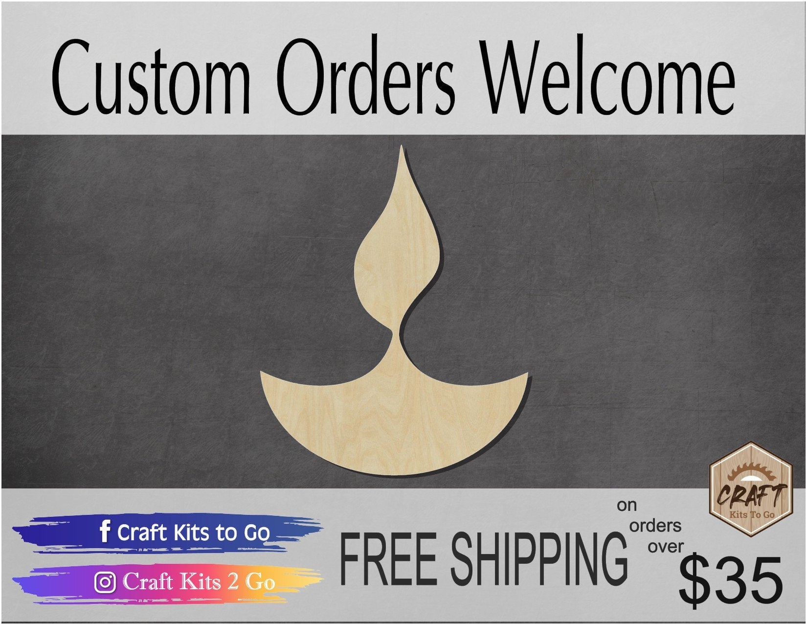 Diwali Lamp Household decor DIY paint kit #1379 - Multiple Sizes Available - Unfinished Cutout Shapes