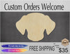 Dog Face Puppy paint cutout cutouts wood blanks mans best friend DIY #1384 - Multiple Sizes Available - Unfinished Cutout Shapes