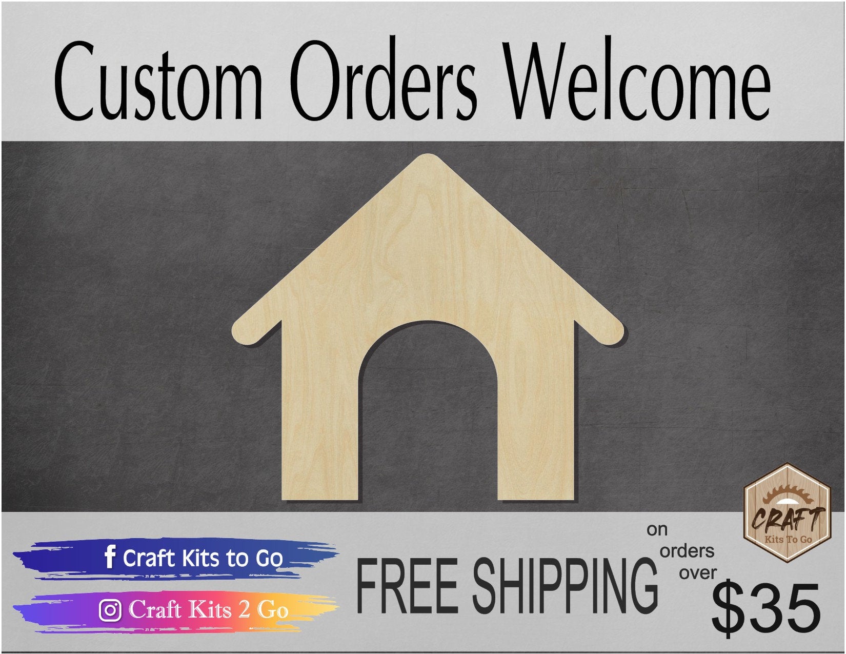 Dog House Dog cutout wood blanks Mans best friend DIY paint kit #1385 - Multiple Sizes Available - Unfinished Cutout Shapes