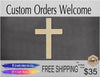 Cross wood cutouts religion church paint yourself DIY #1396 - Multiple Sizes Available - Unfinished Cutout Shapes