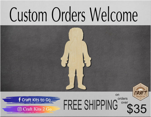 Eskimo Cutout Alaska wood cutouts cold History DIY Paint kit #1446 - Multiple Sizes Available - Unfinished Cutout Shapes