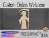 Grim Reaper wood blank cutouts Death Halloween Scary DIY Paint kit #1559 - Multiple Sizes Available - Unfinished Cutout Shapes