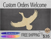 Flying Duck wood cutouts hunting animal cutouts DIY Paint kits #1489 - Multiple Sizes Available - Unfinished Wood Cutout Shapes