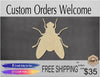 Fly wood cutouts Animal cutouts DIY Paint kit #1497 - Multiple Sizes Available - Unfinished Wood Cutout Shapes