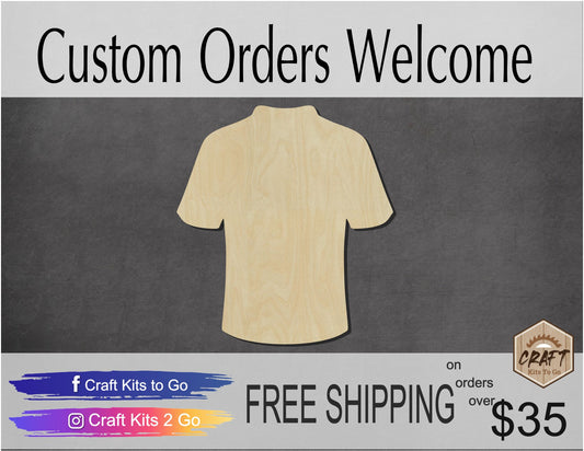 Football Jersey wood cutouts Football Season School Football DIY Paint kit #1500 - Multiple Sizes Available - Unfinished Wood Cutout Shapes