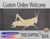 Grasshopper wood cutout bugs animal shapes animal cutouts DIY Paint kit #1552 - Multiple Sizes Available - Unfinished wood cutouts shapes