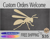 Hornet wood cutout wood shapes bugs animal cutouts #1606 - Multiple Sizes Available - Unfinished Wood Cutouts Shapes
