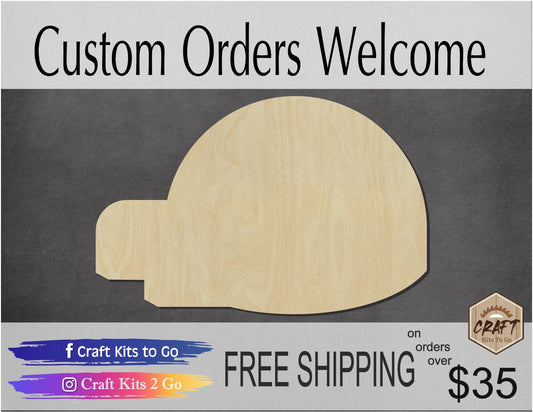 Igloo wood cutout wood shapes Ice Winter Play DIY Paint kit #1627 - Multiple Sizes Available - Unfinished Wood Cutouts Shapes