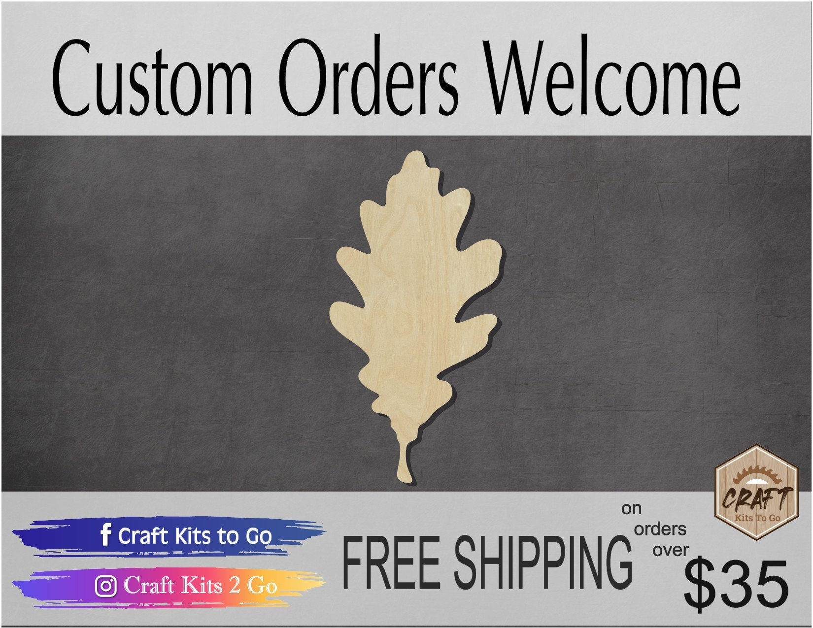 Oak Leaf wood shape wood cutouts Fall colors Fall leaves Fall time DIY #1790 - Multiple Sizes Available - Unfinished Wood Cutout Shapes