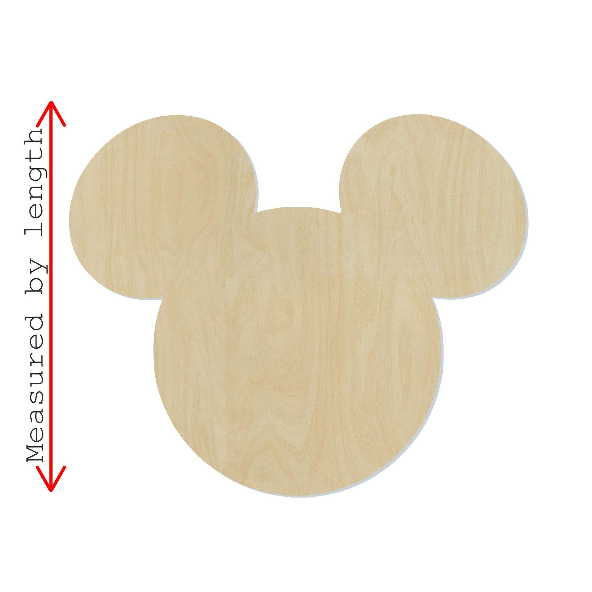 Mouse Head Cutout #1021 - Multiple Sizes Available - Unfinished Wood Cutout Shapes