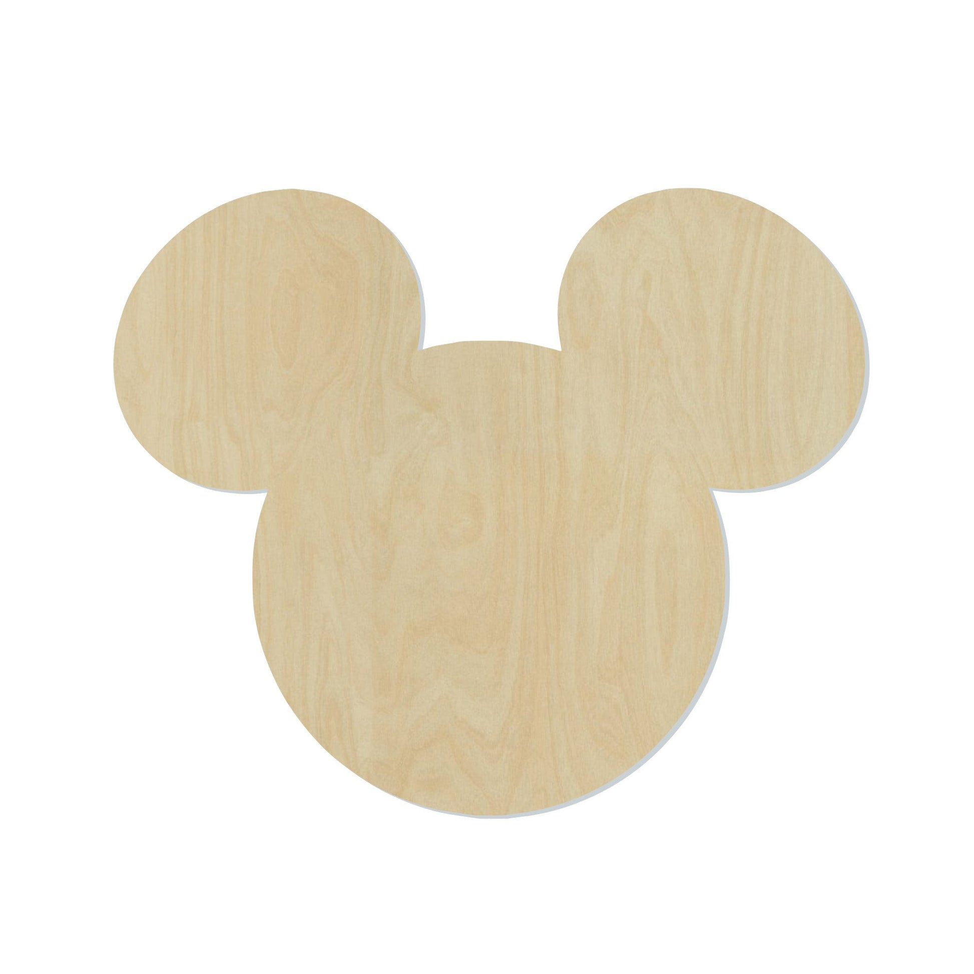 Mouse Head Cutout #1021 - Multiple Sizes Available - Unfinished Wood Cutout Shapes