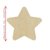 Star Wood Cutout #1031 - Multiple Sizes Available - Unfinished Wood Cutout Shapes