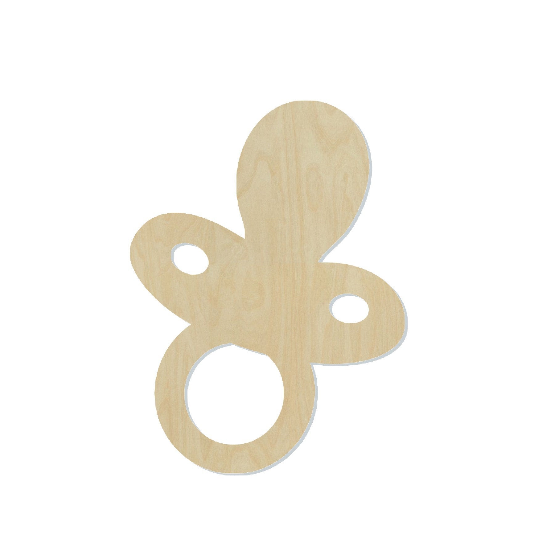 Baby Pacifier Wood Cutout #1037 - Multiple Sizes Available - Unfinished Wood Cutout Shapes