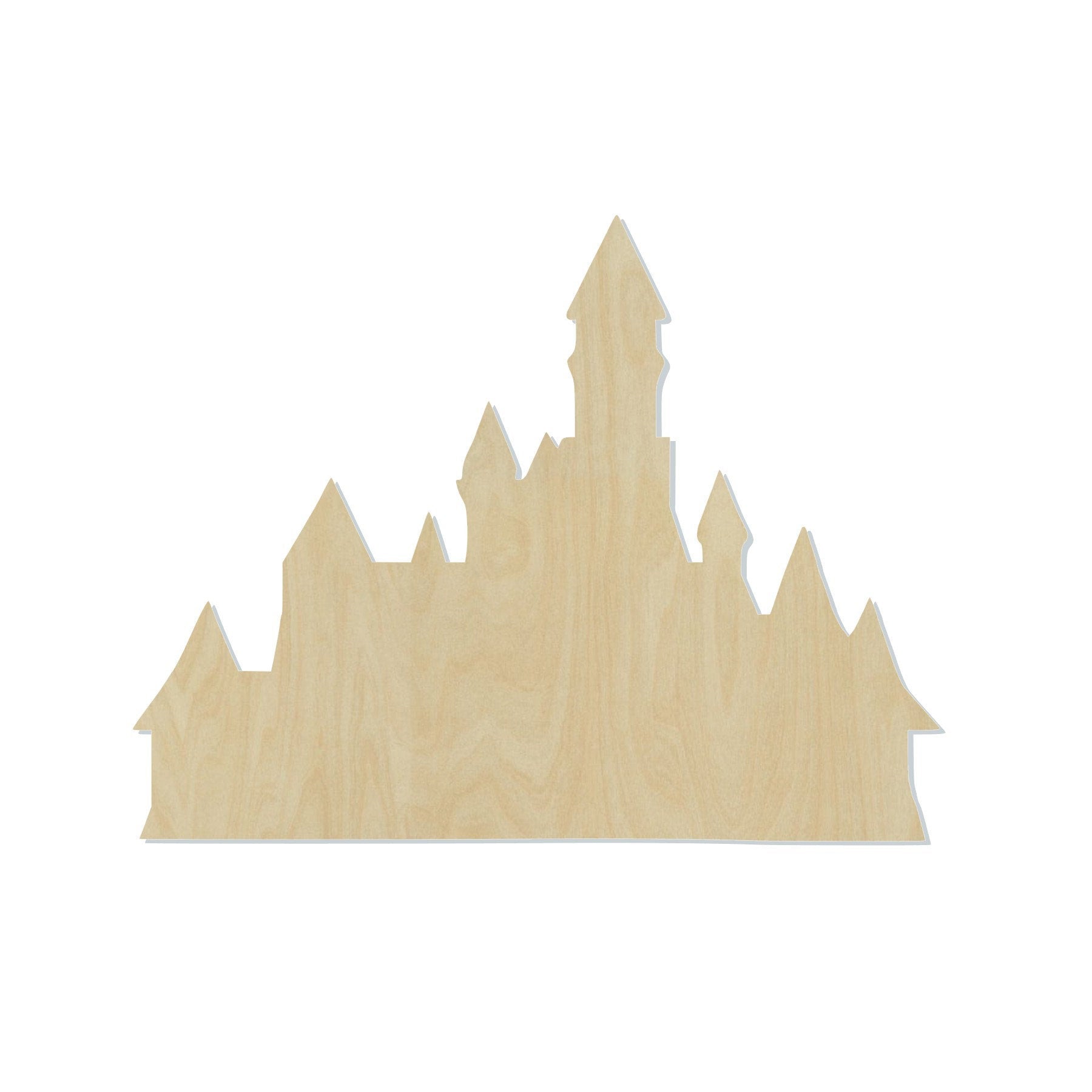 Castle Blank Castle Cutout #1050 - Multiple Sizes Available - Unfinished Wood Cutout Shapes