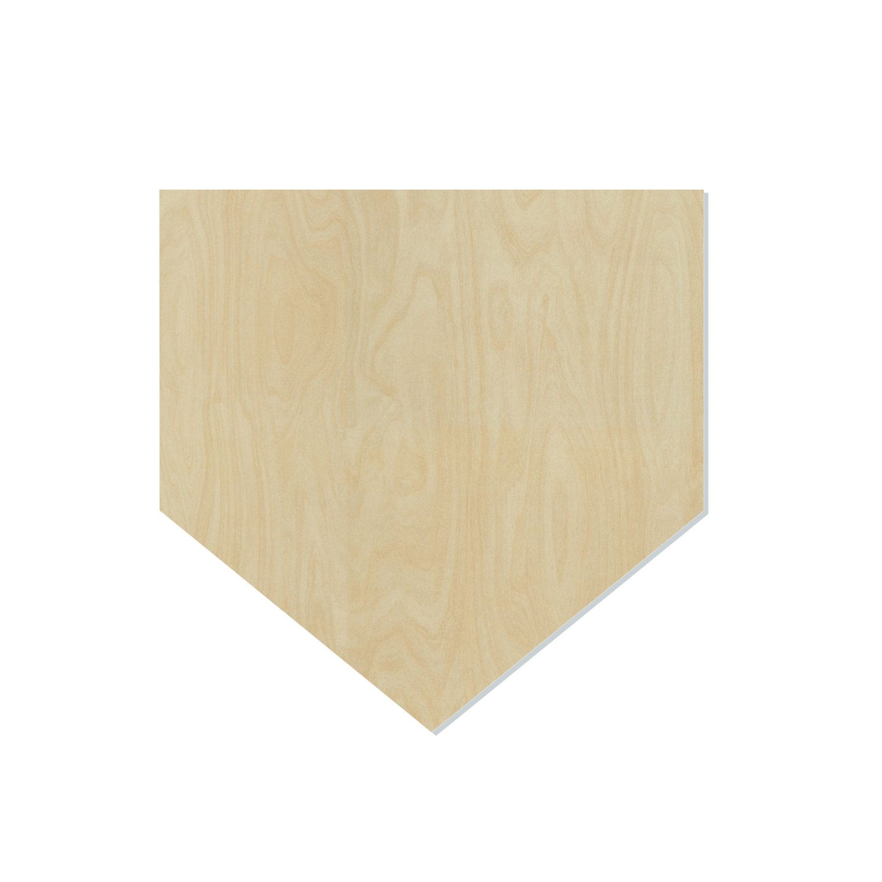 Home Plate Blank Home Plate Cutout #1069 - Multiple Sizes Available - Unfinished Wood Cutout Shapes