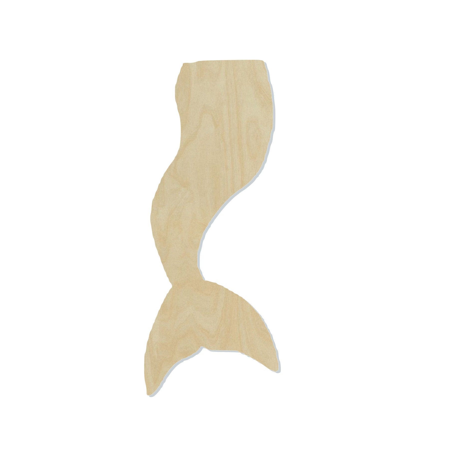 Mermaid Tail blank, Magical Mermaid cutout #1076 - Multiple Sizes Available - Unfinished Wood Cutout Shapes