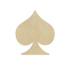Spade Blank cards game #1101 - Multiple Sizes Available - Unfinished Wood Cutout Shapes