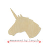 Unicorn Head Blank Magic Unicorn cutout #1105 - Multiple Sizes Available - Unfinished Wood Cutout Shapes
