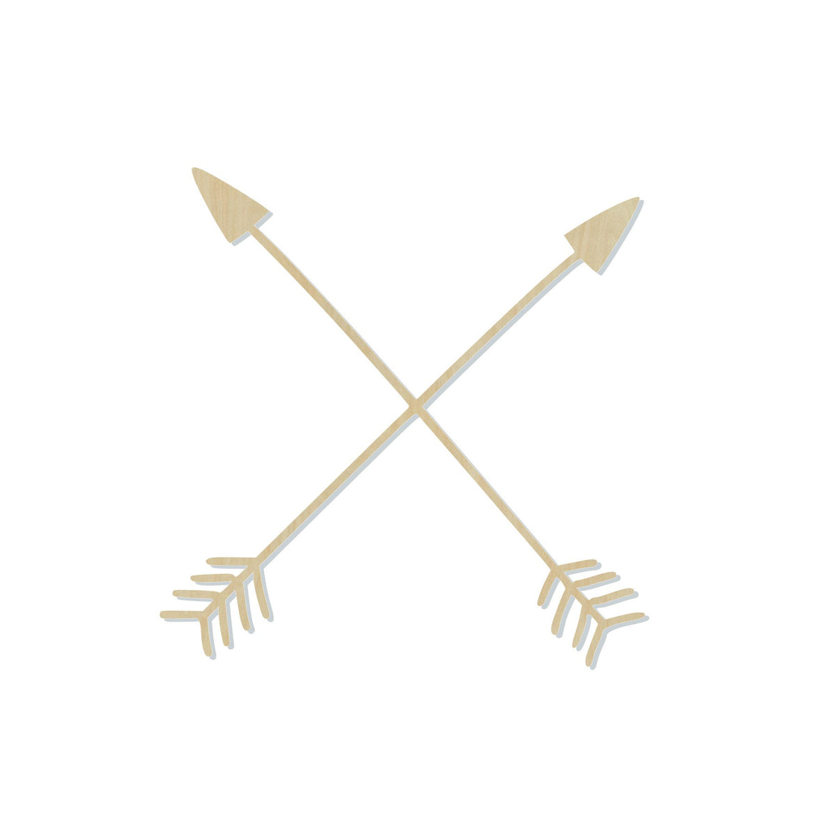 Skinny Arrow Cross Blank Tribe Love my Tribe #1108 - Multiple Sizes Available - Unfinished Wood Cutout Shapes