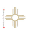 New Mexico Zia Symbol States Blanks #1112 - Multiple Sizes Available - Unfinished Wood Cutout Shapes