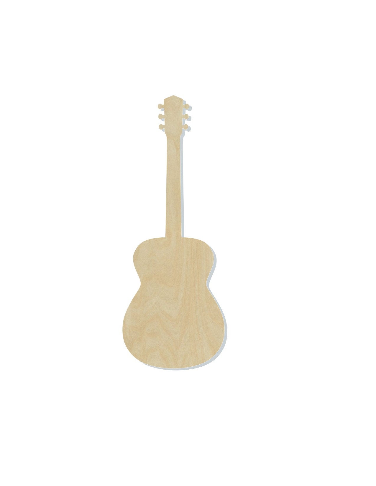 Acoustic Guitar Blank Music Music Class Band #1115 - Multiple Sizes Available - Unfinished Wood Cutout Shapes
