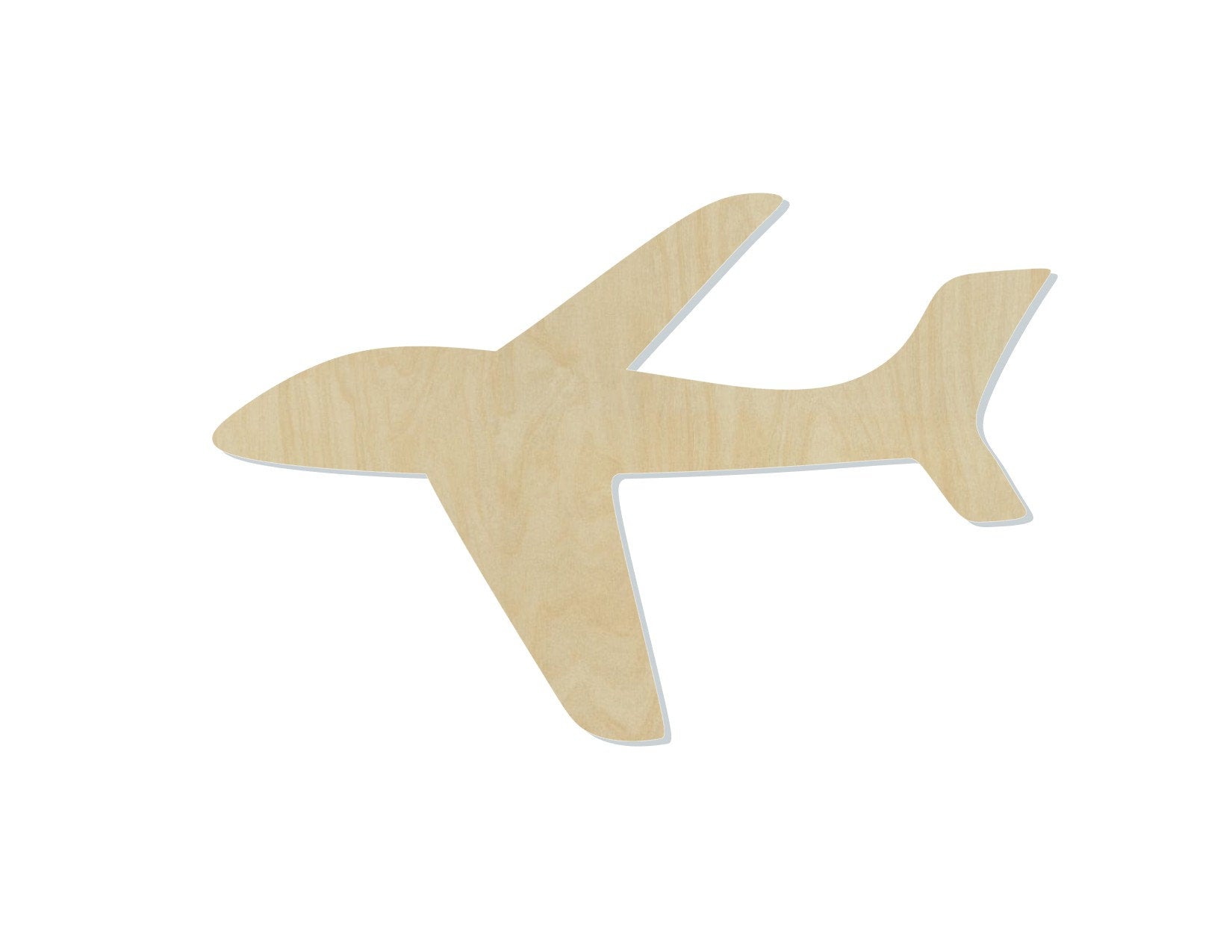 Airplane Blank Sky flying 30,000 feet #1117 - Multiple Sizes Available - Unfinished Wood Cutout Shapes