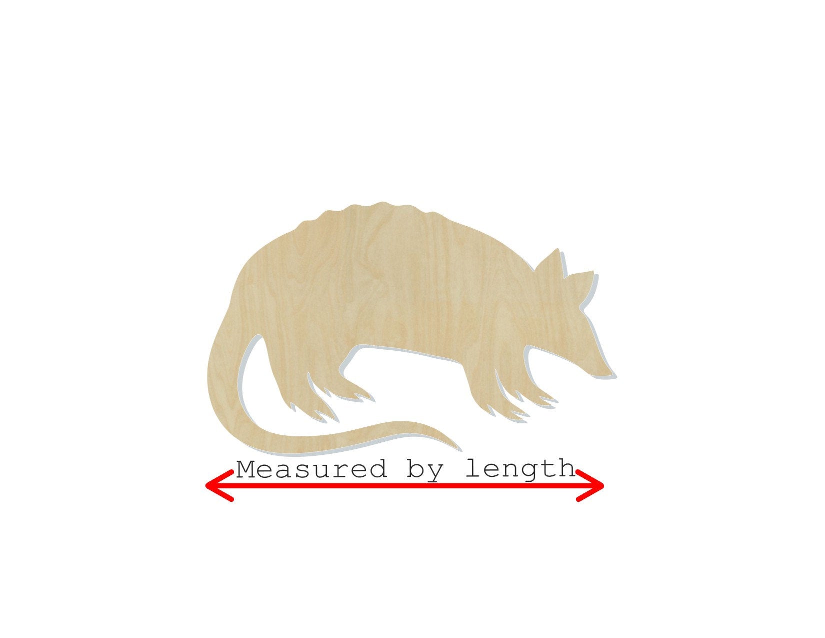 Armadillo Cutout blank animal cutouts animal blanks zoo animals #1131 - Multiple Sizes Available - Unfinished Wood Cutout Shapes