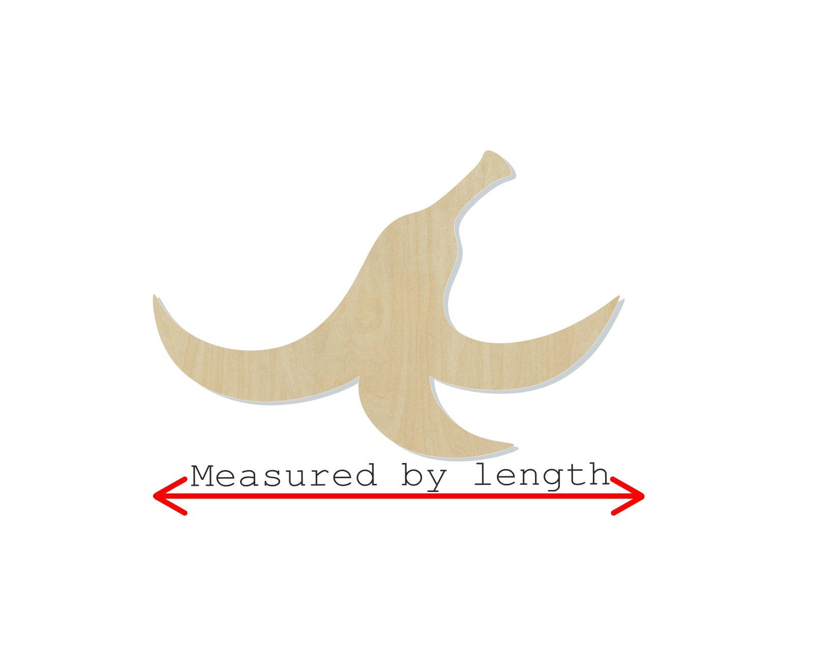 Banana Peel Wood blank cutout Kitchen Healthy Slip #1156 - Multiple Sizes Available - Unfinished Wood Cutout Shapes
