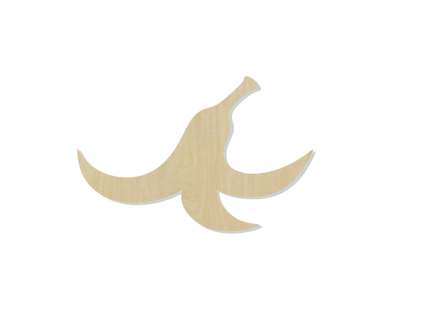 Banana Peel Wood blank cutout Kitchen Healthy Slip #1156 - Multiple Sizes Available - Unfinished Wood Cutout Shapes