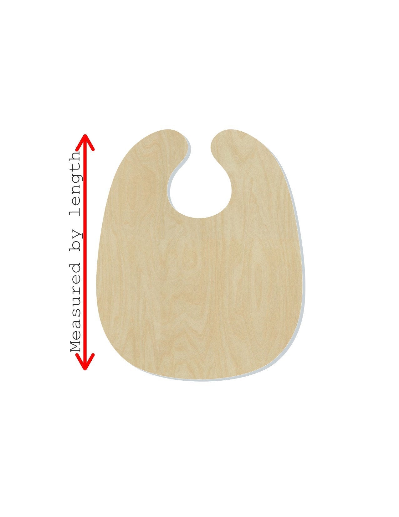 Baby Bib Wood Blank Cutouts Baby Shower Infant #1184 - Multiple Sizes Available - Unfinished Wood Cutout Shapes