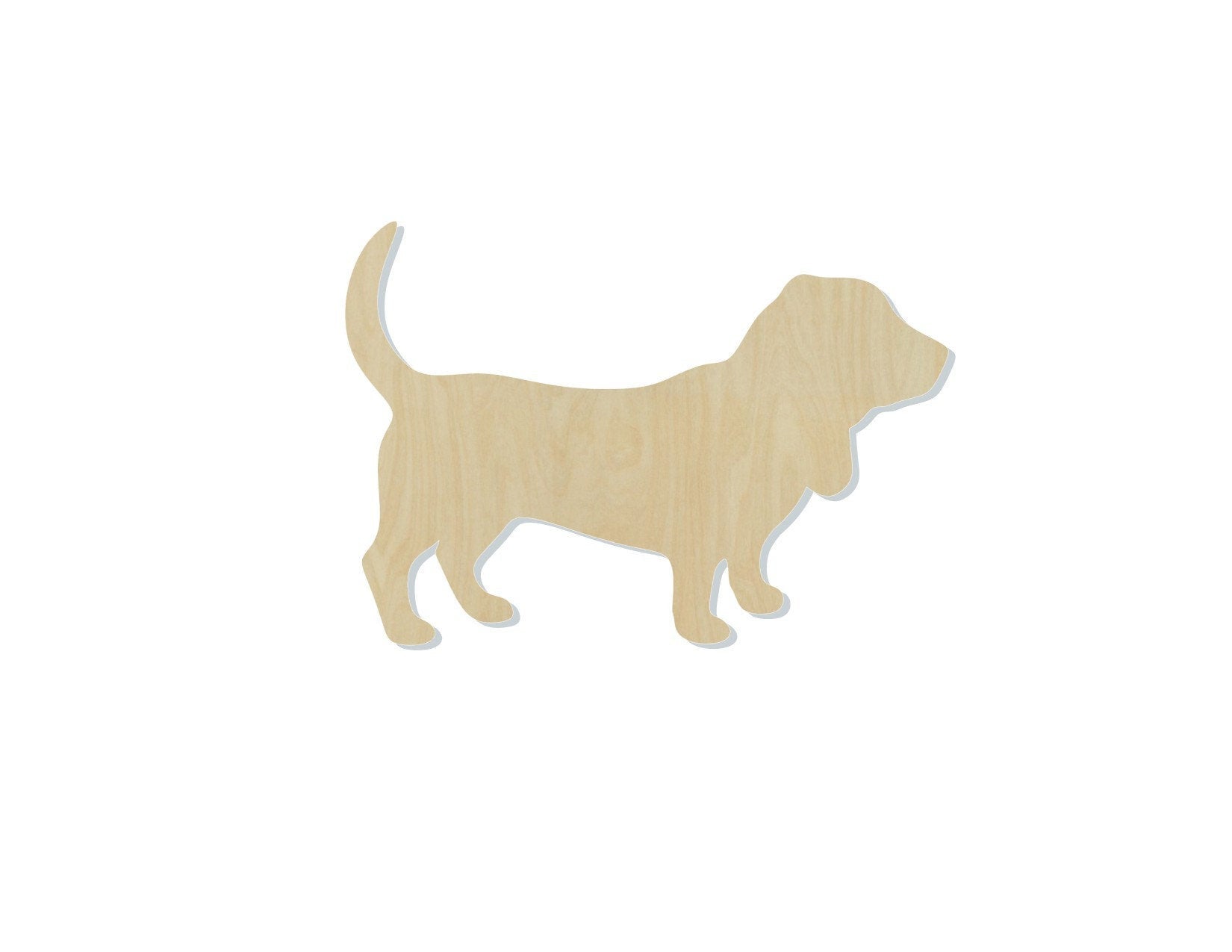 Basset hound Dog Cutouts blank wood Animal cutouts #1190 - Multiple Sizes Available - Unfinished Cutout Shapes