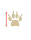 Bobcat Paw Print blank cutouts Zoo Animals Animal blanks #1202 - Multiple Sizes Available - Unfinished Cutout Shapes