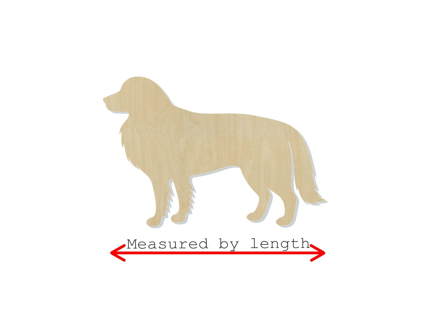 Border Collie Dog Cutout Wood Blank Mans Best Friend Cutouts #1205 - Multiple Sizes Available - Unfinished Cutout Shapes