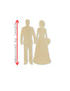 Bride & Groom Decor Wedding Topper Wedding cutout Wood cutouts #1220 - Multiple Sizes Available - Unfinished Wood Cutout Shapes