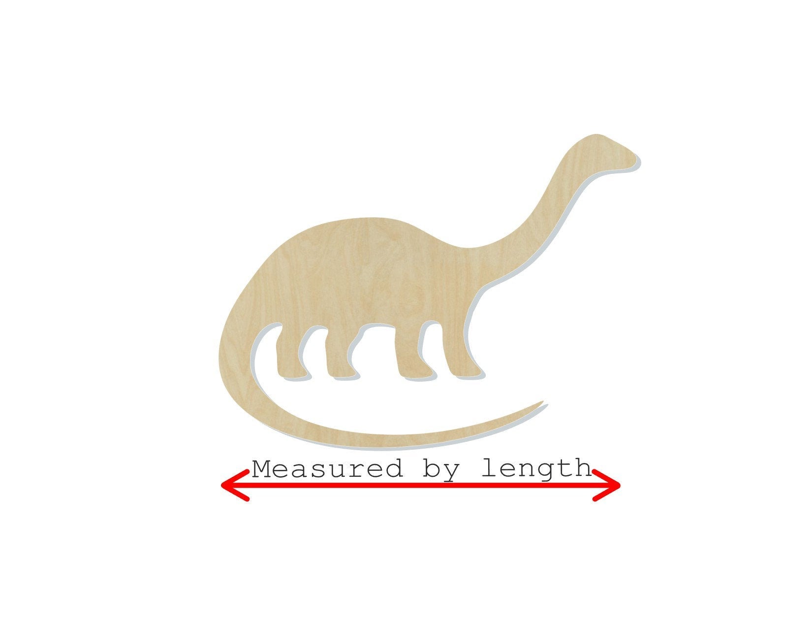 Brontosaurs Dinosaur Cutout wood blank #1224 - Multiple Sizes Available - Unfinished Wood Cutout Shapes