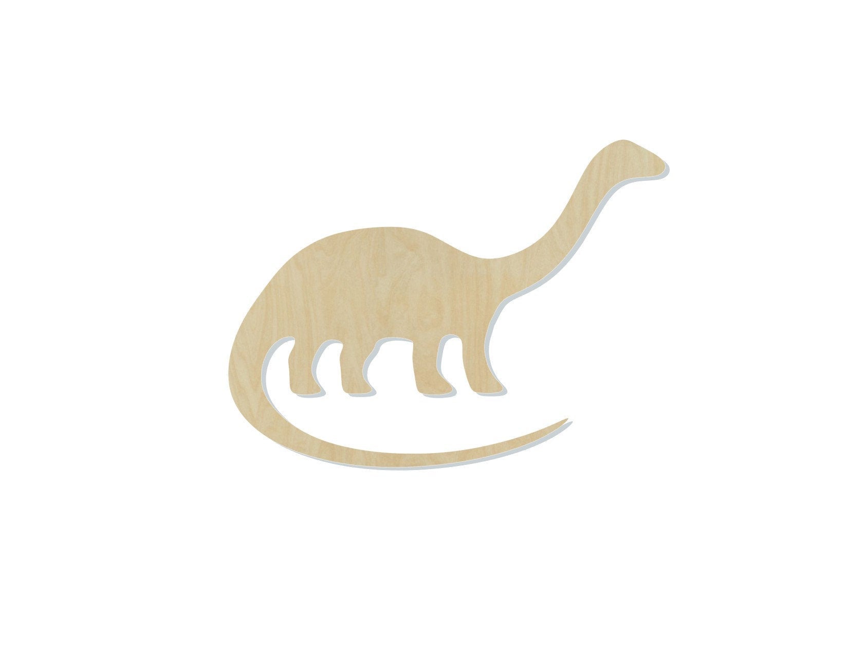 Brontosaurs Dinosaur Cutout wood blank #1224 - Multiple Sizes Available - Unfinished Wood Cutout Shapes