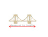 Brooklyn Bridge New York NY City Bridge cutout #1225 - Multiple Sizes Available - Unfinished Wood Cutout Shapes