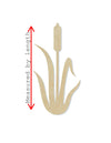 Cattail Plant Garden Water blank wood cutouts DIY Paint #1269 - Multiple Sizes Available - Unfinished Wood Cutout Shapes