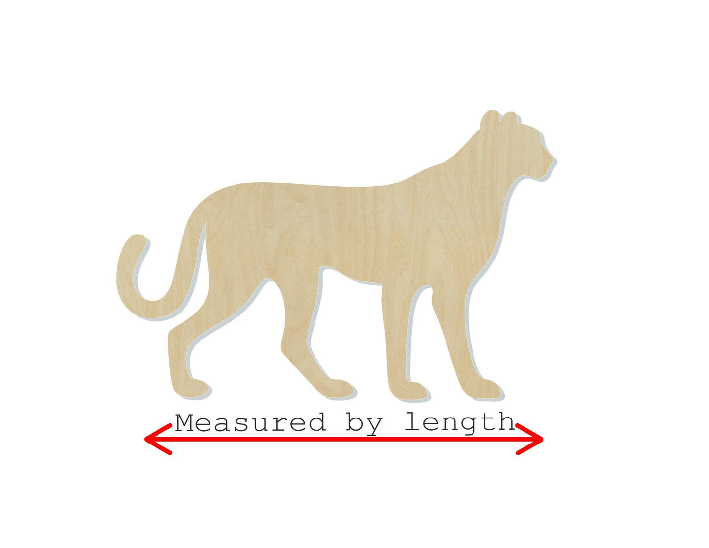 Cheetah blank wood cutouts zoo animals animal blanks DIY Paint #1282 - Multiple Sizes Available - Unfinished Cutout Shapes