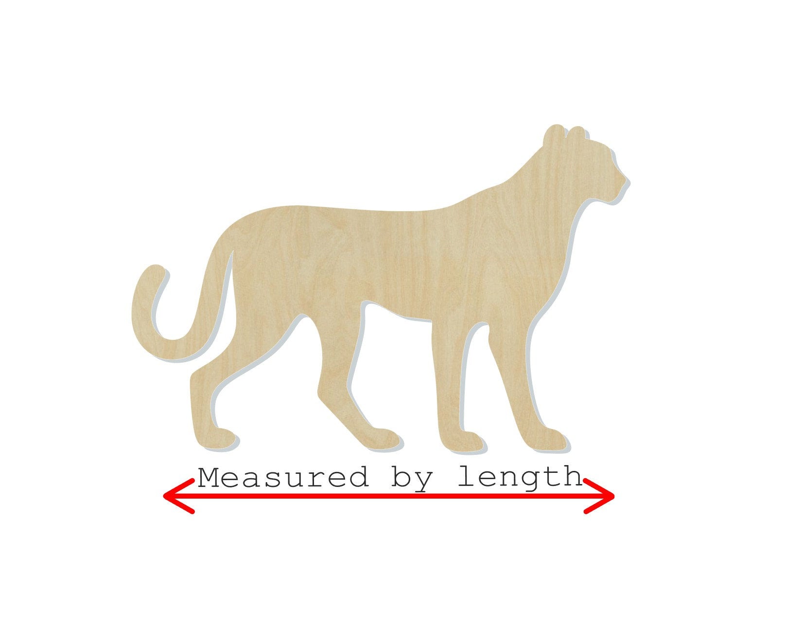 Cheetah blank wood cutouts zoo animals animal blanks DIY Paint #1282 - Multiple Sizes Available - Unfinished Cutout Shapes