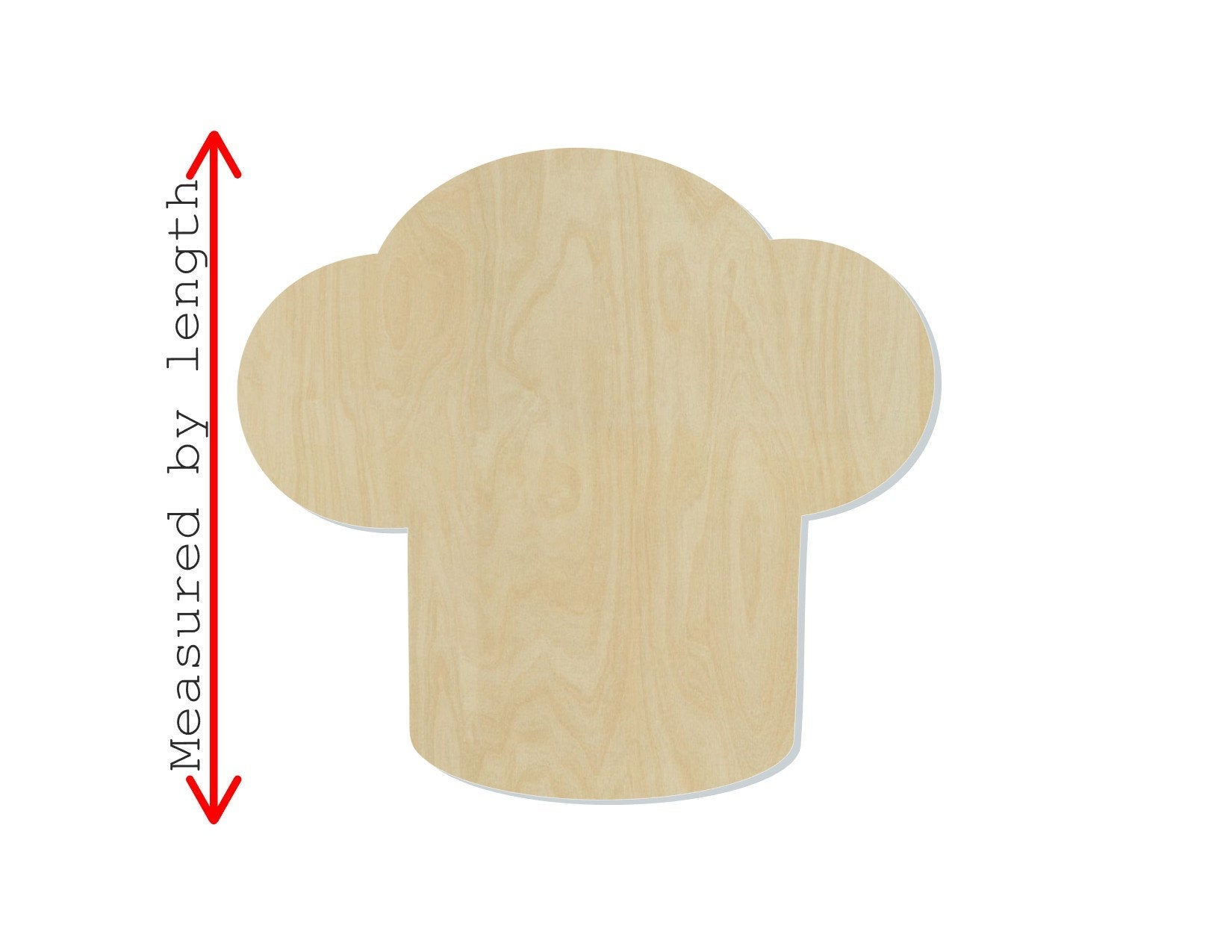Chef Hat Wood blank cutouts kitchen decor DIY Paint #1284 - Multiple Sizes Available - Unfinished Cutout Shapes