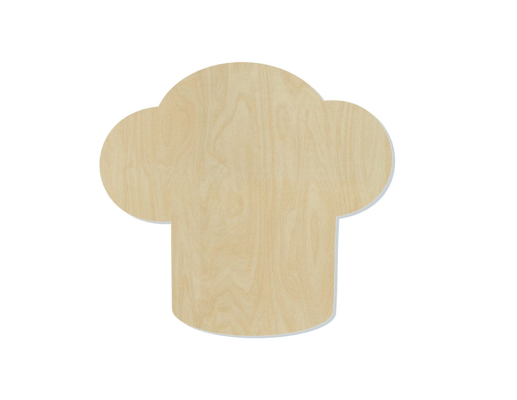 Chef Hat Wood blank cutouts kitchen decor DIY Paint #1284 - Multiple Sizes Available - Unfinished Cutout Shapes