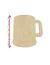 Beer Mug Blank wood cutouts Kitchen Food Drinking #1295 - Multiple Sizes Available - Unfinished Cutout Shapes