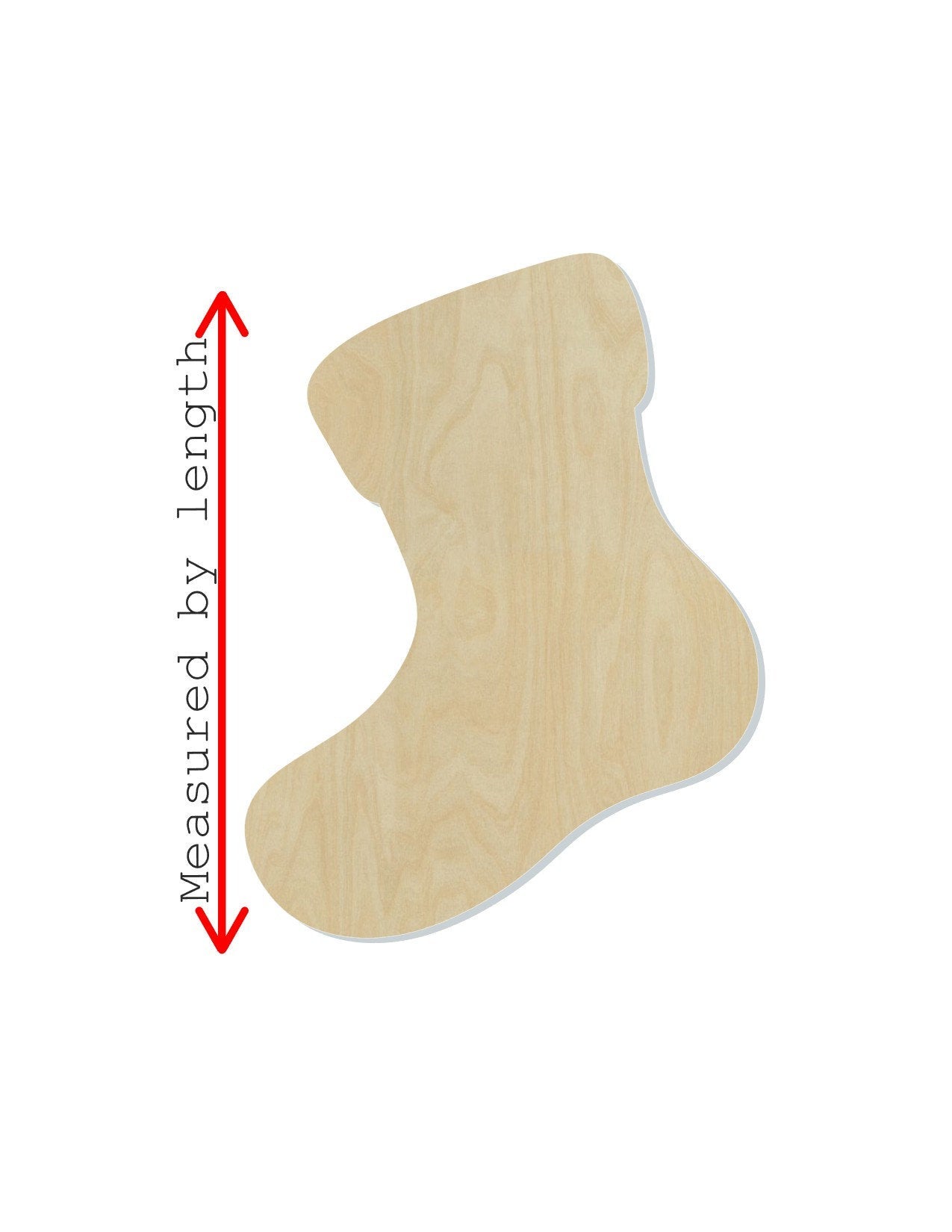 Christmas Stocking Christmas Craft Christmas decoration paint yourself DIY #1313 - Multiple Sizes Available - Unfinished Cutout Shapes