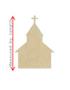 Church Blank wood cutouts Religion Sunday Paint yourself Paint kit Paint kits #1316 - Multiple Sizes Available - Unfinished Cutout Shapes