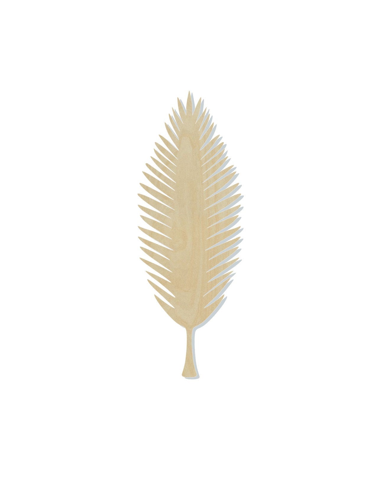 Coconut Tree Leaf Plant cutouts Paint yourself Paint kits wood blanks DIY Garden #1318 - Multiple Sizes Available - Unfinished Cutout Shapes
